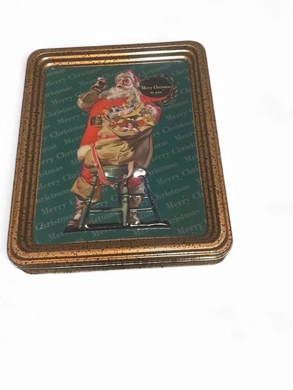 Coca-Cola Santa Decorative Metal Tin